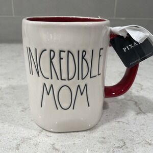 INCREDIBLE MOM Rae Dunn RED Mug Mothers Day Pixar The Incredibles NEW!